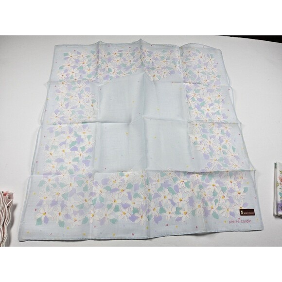 Pierre Cardin Lot Of 3 Handkerchief Neckerchief Bandana Scarf - Picture 4 of 7